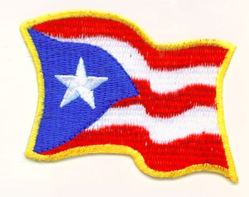 Dulces Tipicos Bandera de Puerto Rico Bordada Puerto Rico
